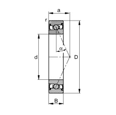 Bantalan HCS71912-E-T-P4S FAG