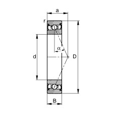 Bantalan HSS71918-E-T-P4S FAG