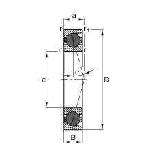 Bantalan HCB7206-C-T-P4S FAG