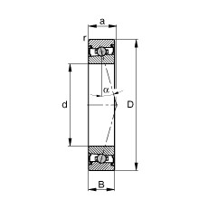 Bantalan HCS71922-C-T-P4S FAG