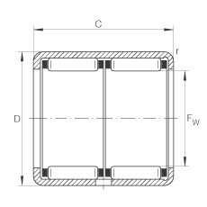 Bantalan HK2538-ZW INA