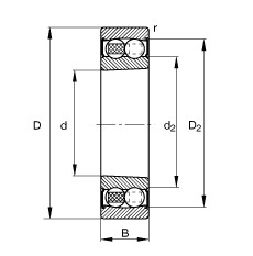 Bantalan 2212-K-2RS-TVH-C3 FAG