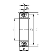 Bantalan 248/1800-B-MB FAG