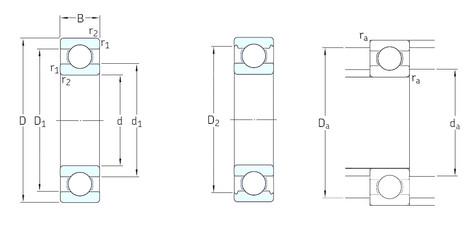 Bantalan W634 SKF