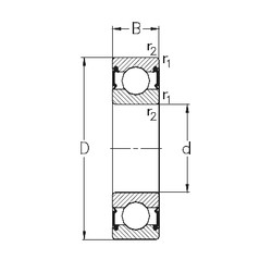 Bantalan 6307-RS2 NKE