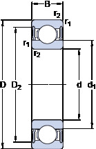 Bantalan 6310-2RS1 SKF