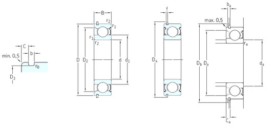 Bantalan 6309-2ZNR SKF