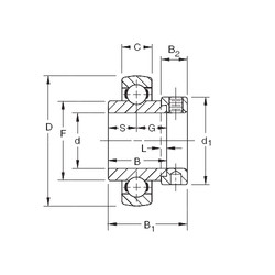 Bantalan SMN011KB Timken