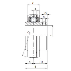 Bantalan UC209 CX