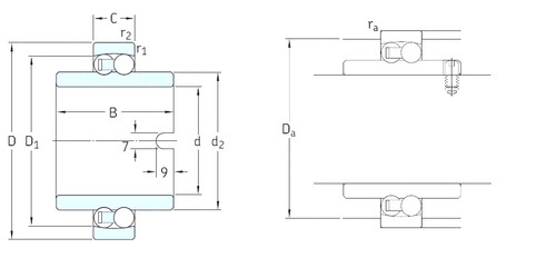 Bantalan 11205ETN9 SKF