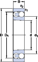 Bantalan 1310 EKTN9 SKF