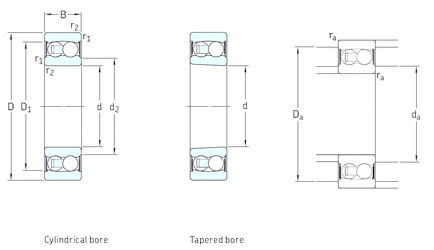 Bantalan 2205E-2RS1TN9 SKF