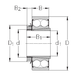 Bantalan 2210-K-2RS+H310 NKE