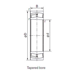 Bantalan 23164EK NACHI