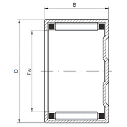 Bantalan BK3814 ISO