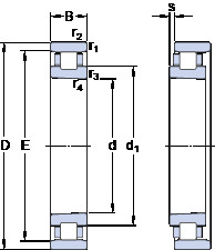 Bantalan N 1018 KTN9/HC5SP SKF