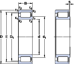 Bantalan NCF 2914 CV SKF