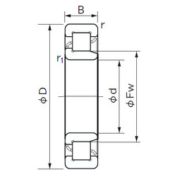 Bantalan NJ 2328 NACHI