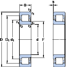 Bantalan NJ 1068 MA SKF