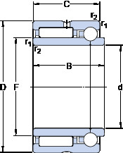 Bantalan NKIB 5906 SKF