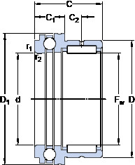 Bantalan NKX 12 SKF