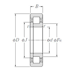 Bantalan NUP2236 NTN