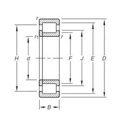 Bantalan NUP304E.TVP Timken