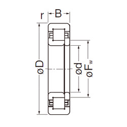 Bantalan NUP208EG NACHI