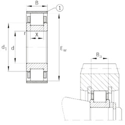 Bantalan RN204-E-MPBX FAG