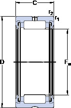 Bantalan RNA 4905.2RS SKF