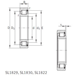 Bantalan SL181896-E INA