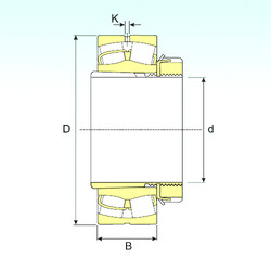 Bantalan 23968 EKW33+OH3968 ISB