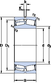 Bantalan 24124-2CS5/VT143 SKF