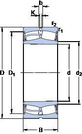 Bantalan 23226-2CS5K/VT143 SKF