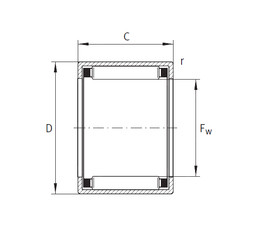 Bantalan HK5025 INA