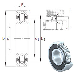 Bantalan BXRE306-2RSR INA