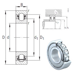 Bantalan BXRE201-2Z INA