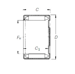 Bantalan DLF 18 16 Timken