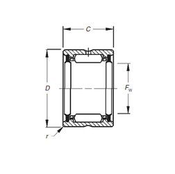 Bantalan HJ-101816,2RS Timken