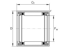 Bantalan HK3516-2RS INA