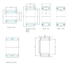 Bantalan NA6910 SKF