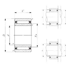 Bantalan NAF 9012030 IKO