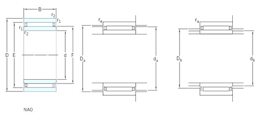 Bantalan NAO35x55x20 SKF