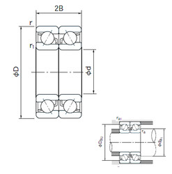 Bantalan 7201CDB NACHI