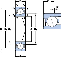 Bantalan 71903 CE/HCP4AH SKF