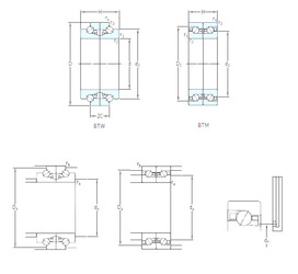 Bantalan BTW 180 CM/SP SKF