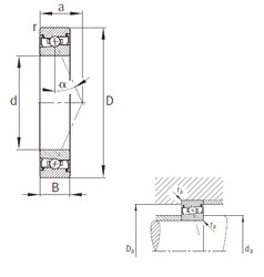 Bantalan HSS71916-E-T-P4S FAG