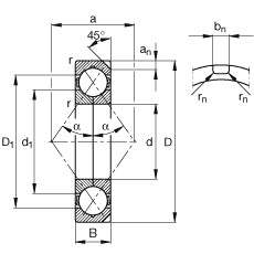 Bantalan QJ348-N2-MPA FAG