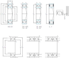 Bantalan S7024 CB/P4A SKF