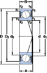 Bantalan S71905 CE/HCP4A SKF